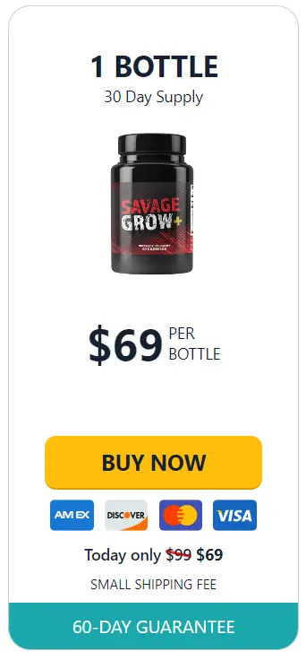 Savage Grow Plus 1 Bottle